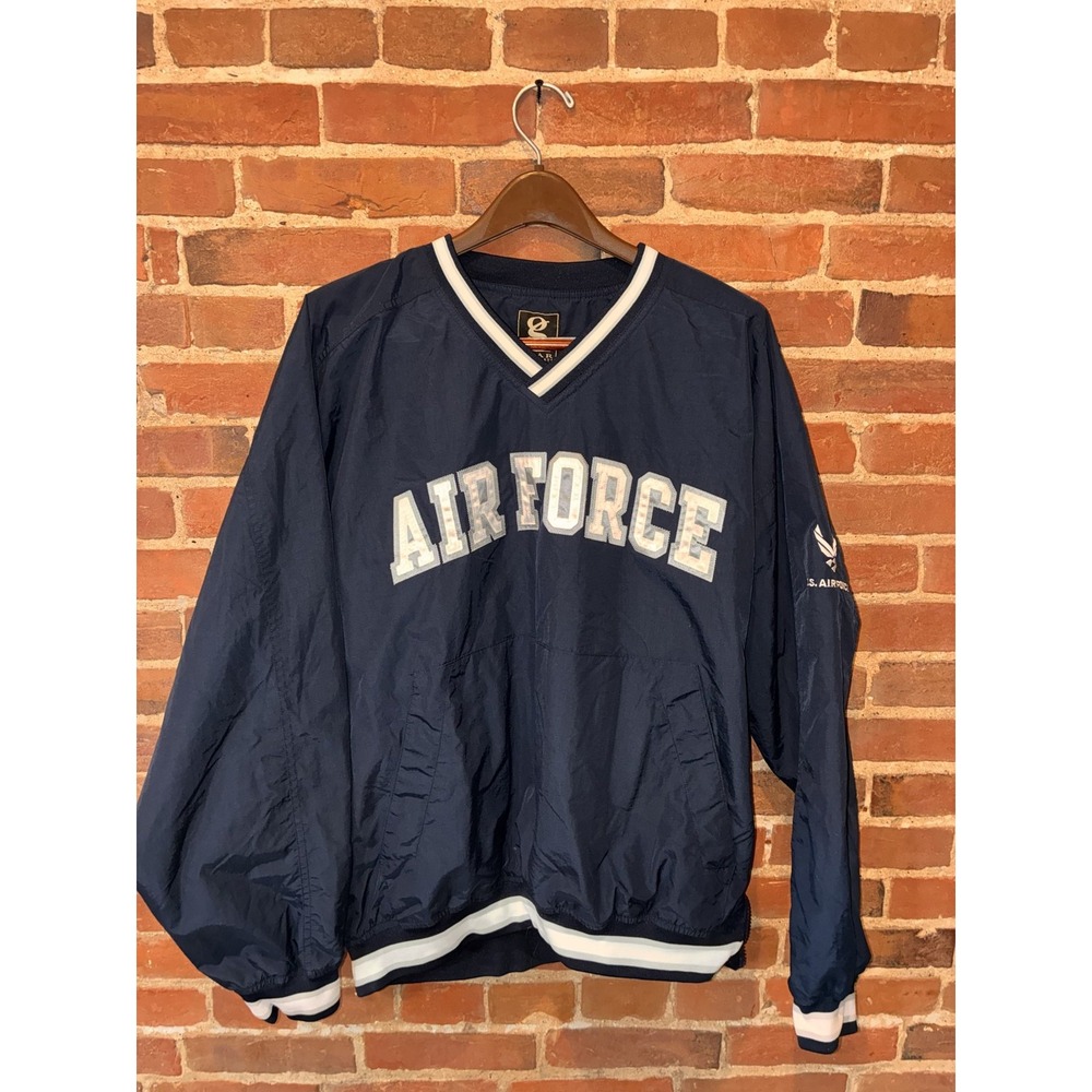Vintage "Gear For Sports" US Air Force Pullover Jacket‎ Mens XL Blue